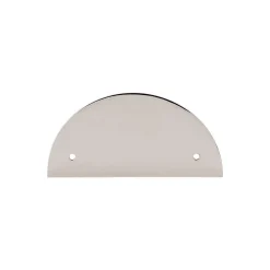 Outlet Half Circle Back Plate Top Knobs|Brushed Nickel Hardware
