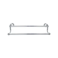 Clearance Hudson Double Bath Towel Bar Top Knobs|Brushed Nickel Hardware