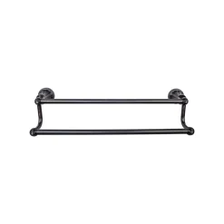 Clearance Hudson Double Bath Towel Bar Top Knobs|Brushed Nickel Hardware