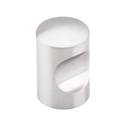 Hot Indent Knob in Brushed Stainless Steel Top Knobs|Knobs