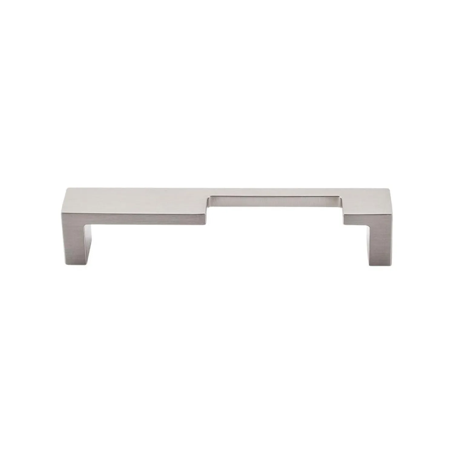 New Modern Metro Notch Pull B in Aluminum Top Knobs|Brushed Nickel Hardware