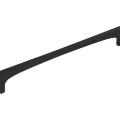 Riverside Pull in Flat Black Top Knobs|Black & Dark Hardware