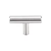 New Solid T-Handle in Brushed Stainless Steel Top Knobs|Knobs