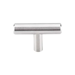 New Solid T-Handle in Brushed Stainless Steel Top Knobs|Knobs