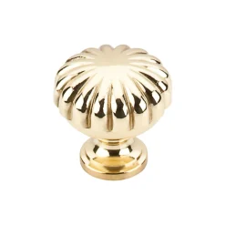 Clearance Somerset II Melon Knob Brass & Gold|Knobs