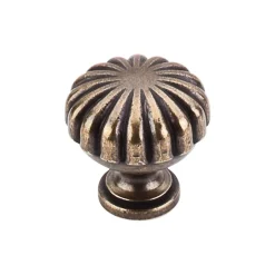 Clearance Somerset II Melon Knob Brass & Gold|Knobs