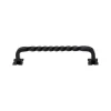 Online Square Twist D Pull with Backplates in Patina Black Top Knobs|Pulls