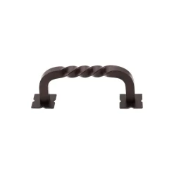 Outlet Square Twist D Pull with Backplates Top Knobs|Pulls