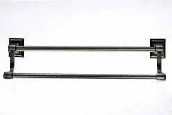 Best Topknobs STK7AP 18" Double Towel Bar in Antique Pewter Top Knobs|Towel Bars