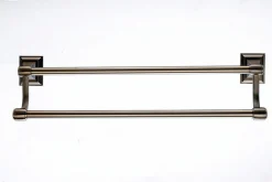 Clearance Topknobs STK7BB 18" Double Towel Bar in Brushed Bronze Top Knobs|Towel Bars