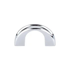Clearance Tango U Finger Pull Top Knobs|Brushed Nickel Hardware