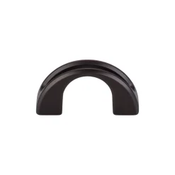 Clearance Tango U Finger Pull Top Knobs|Brushed Nickel Hardware