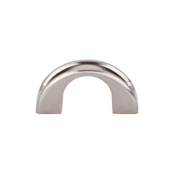 Clearance Tango U Finger Pull Top Knobs|Brushed Nickel Hardware