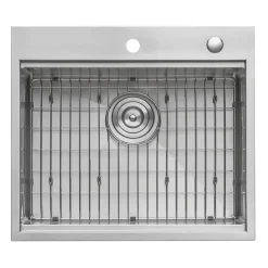 Best Top Mount 25x22 Workstation Kitchen Sink With Accessories Drop-In / Top Mount Sinks|Stainless Steel Sinks