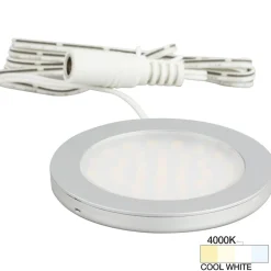 Hot Ultra-Thin LED Puck Light for Cabinetry and Workspaces Tape Lighting|Cabinet Lighting