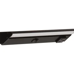 Under Cabinet Power Strip with High-Output LED Light in Black Power Strips|Cabinet Lighting