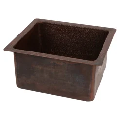 Discount Undermount 16" x 14" Terra Firma Thick Copper Prep Sink Sinks For Tight Spaces|Bar / Prep Sinks