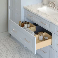 Hot U-Shape Drawer Box for 30" Drawer Front Vanities Cabinet Construction + Upgrades