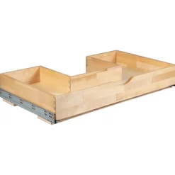 New U-Shape Roll-Out Drawer for 36" x 21" Vanities Cabinet Construction + Upgrades