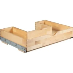 New U-Shape Roll-Out Drawer for 30" x 21" Vanities Cabinet Construction + Upgrades