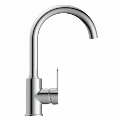 Sale Curved Bar Faucet in Chrome Single Hole