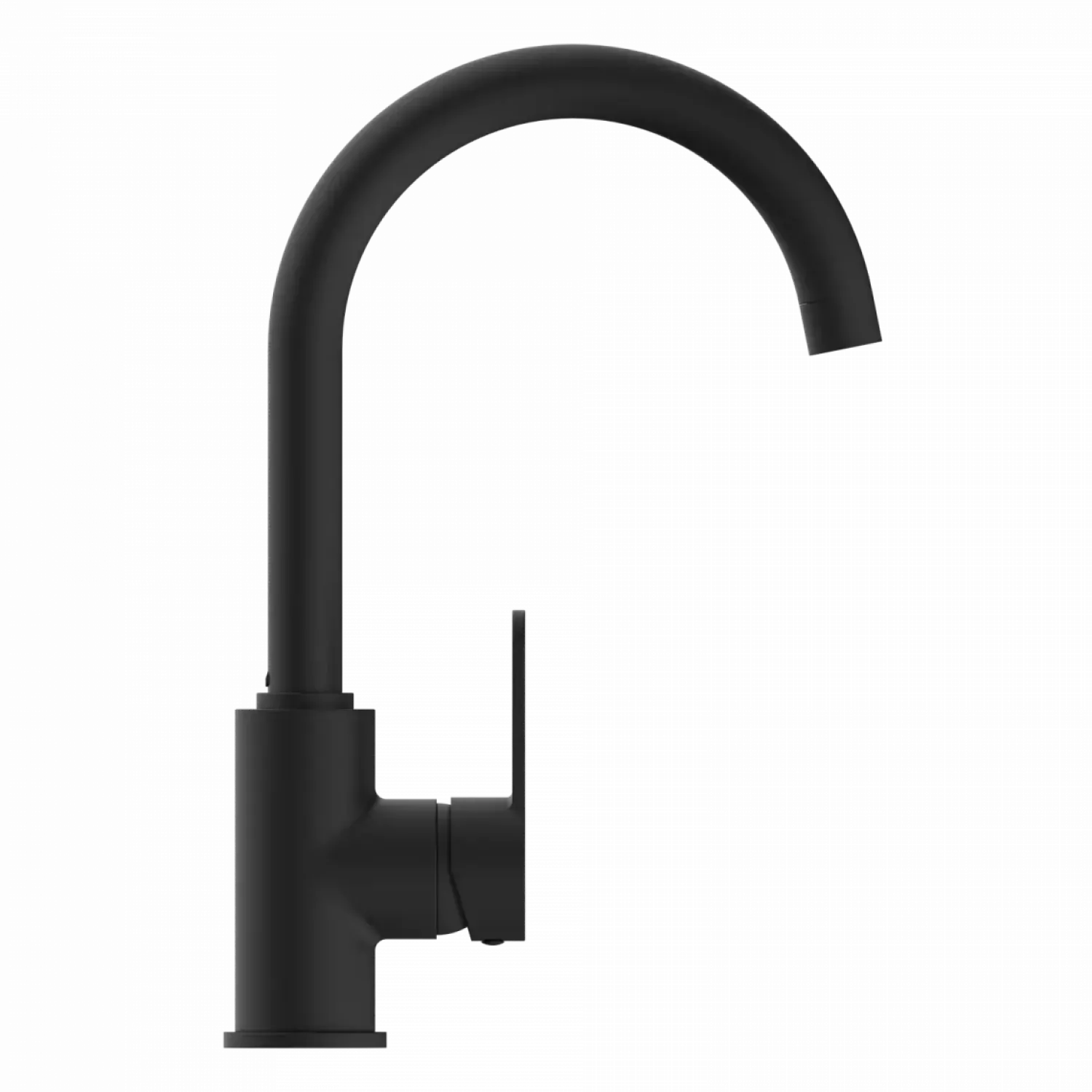 Clearance Curved Bar Faucet in Matte Black Single Hole