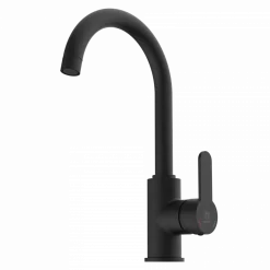 Clearance Curved Bar Faucet in Matte Black Single Hole