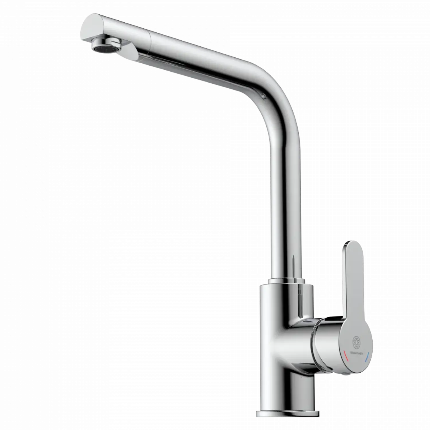 Discount Felis Single Hole Straight Kitchen Faucet in Chrome Single Hole