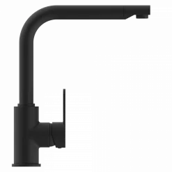 Hot Felis Single Hole Straight Kitchen Faucet in Matte Black Single Hole