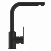 Online Kitchen Faucet with Pull-Out Straight Spout in Matte Black Single Hole
