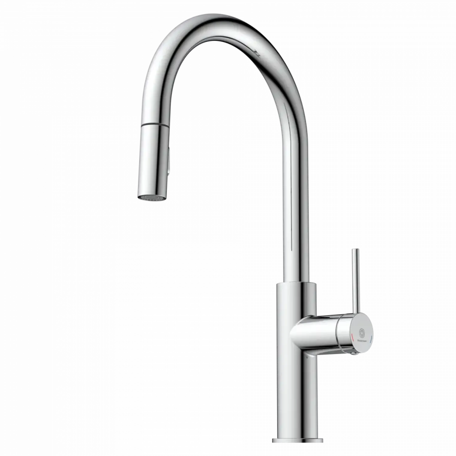 Clearance Kitchen Faucet with Arch Pull-Down Spout in Chrome Single Hole