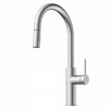 Hot Kitchen Faucet with Arch Pull-Down Spout in Brushed Nickel Single Hole
