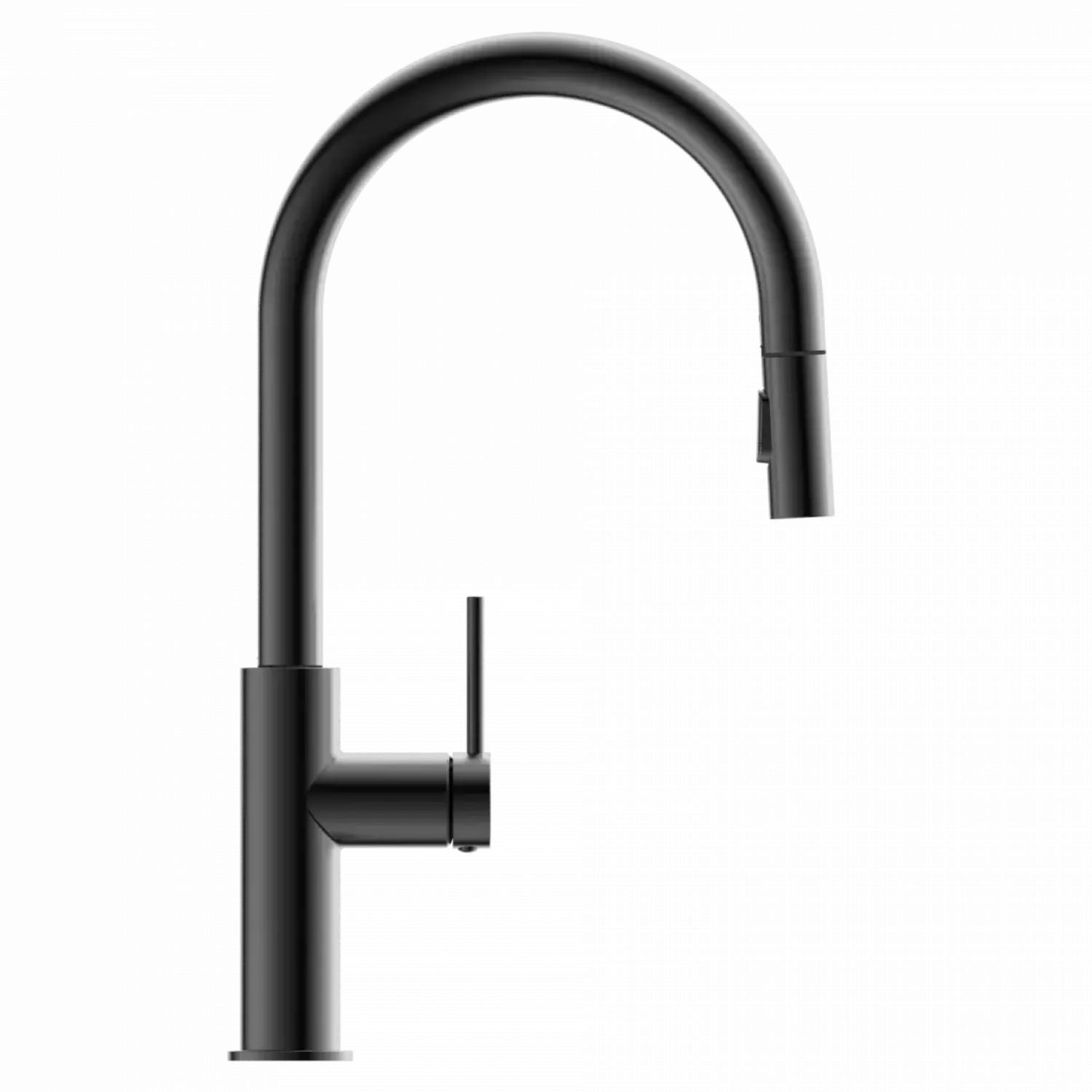 Kitchen Faucet with Arch Pull-Down Spout in Matte Graphite Single Hole
