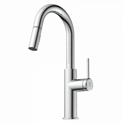 Hot Pull-Down Kitchen Prep Faucet in Chrome Single Hole|Bar Faucets
