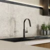 Clearance Pull-Down Kitchen Prep Faucet in Matte Graphite Single Hole|Bar Faucets