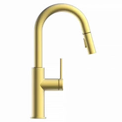 Discount Pull-Down Kitchen Prep Faucet in Brushed Gold Single Hole|Bar Faucets