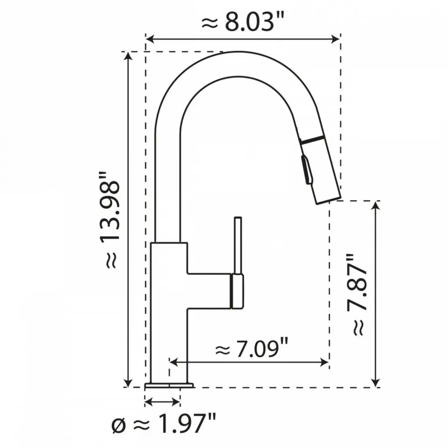 Hot Pull-Down Kitchen Prep Faucet in Matte Black Single Hole|Bar Faucets