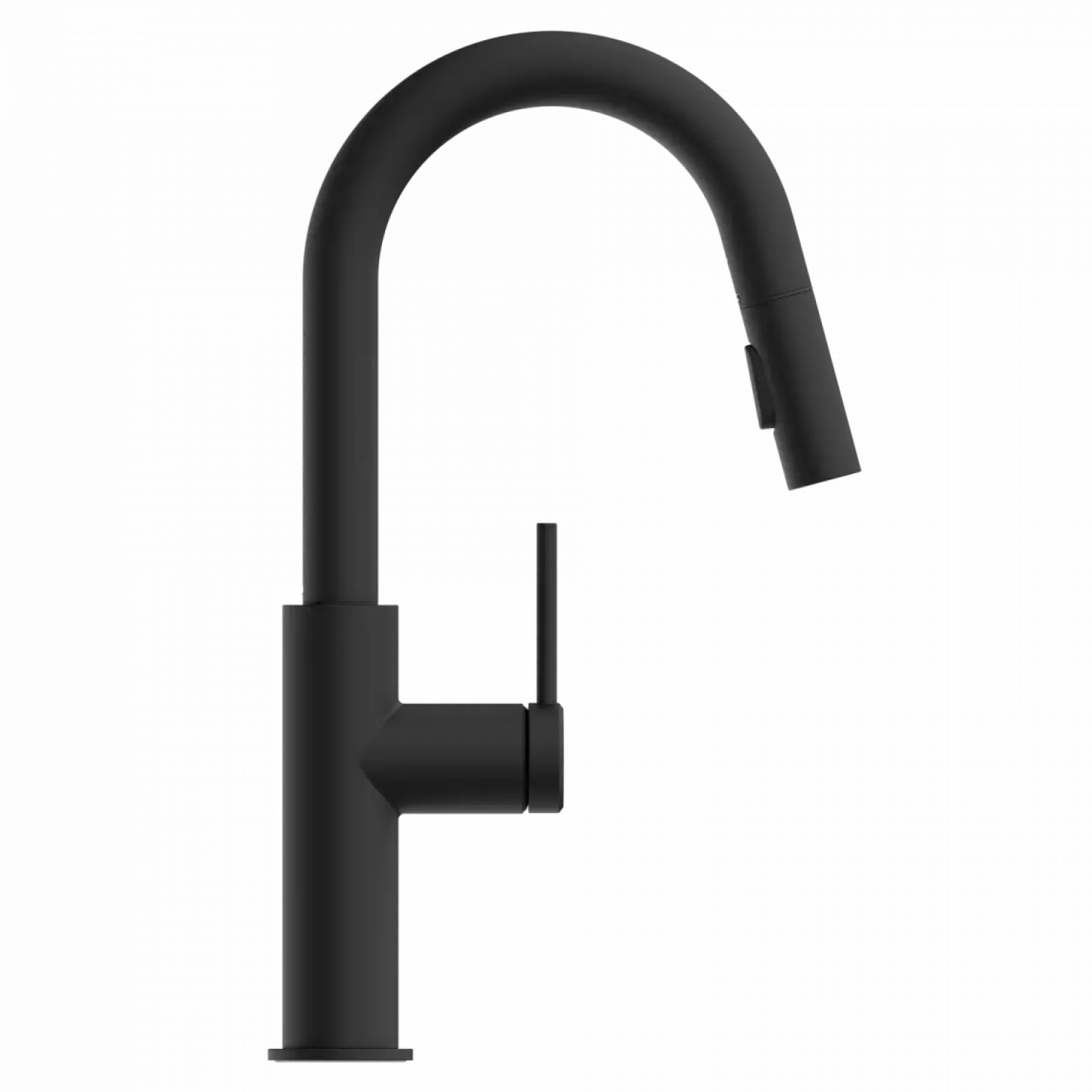 Hot Pull-Down Kitchen Prep Faucet in Matte Black Single Hole|Bar Faucets