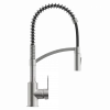 Hot Single Hole Pull Down Kitchen Faucet in Brushed Nickel Single Hole
