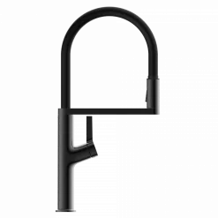 New Single Hole Pull Down Kitchen Faucet in Matte Graphite Single Hole