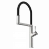 Single Hole Pull Down Kitchen Faucet in Brushed Nickel Single Hole