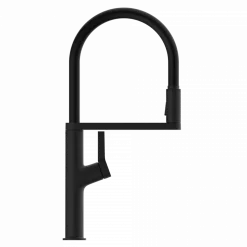 Sale Single Hole Pull Down Kitchen Faucet in Matte Black Single Hole