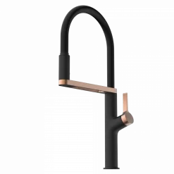 Best Single Hole Pull Down Kitchen Faucet | Matte Black & Rose Gold Single Hole