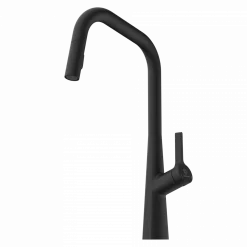 Clearance Single Hole Pull Down Kitchen Faucet in Matte Black Single Hole