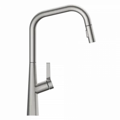 New Single Hole Pull Down Kitchen Faucet in Brushed Nickel Single Hole