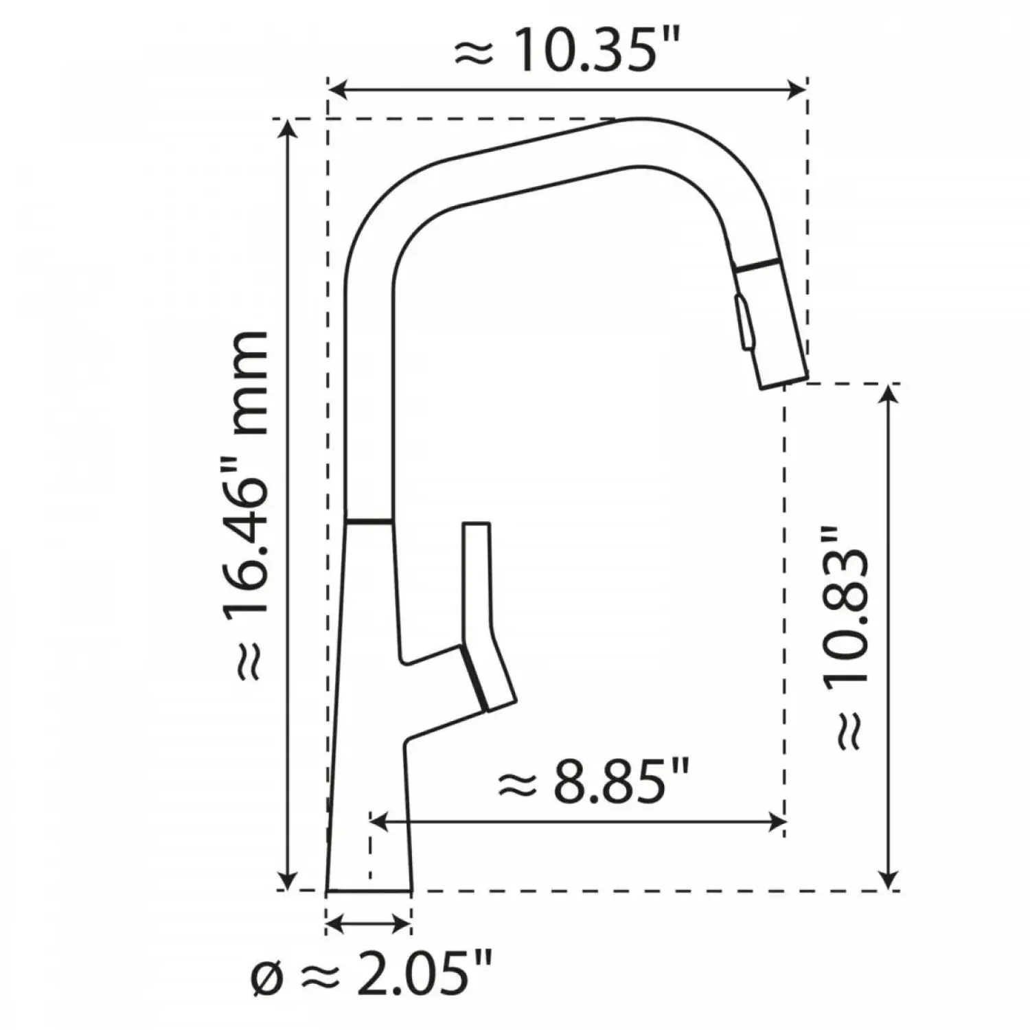 New Single Hole Pull Down Kitchen Faucet in Brushed Nickel Single Hole