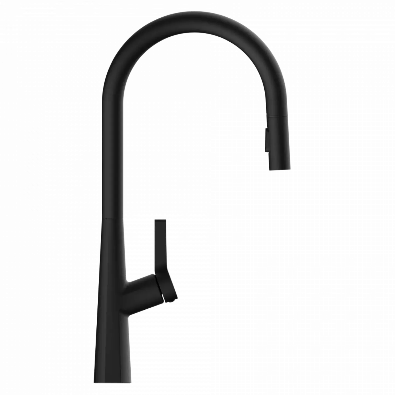 New Single Hole Pull Down Kitchen Faucet in Matte Black Single Hole