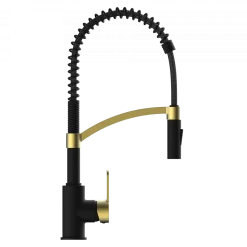 Best Single Hole Pull Down Kitchen Faucet | Matte Black & Brushed Gold Single Hole