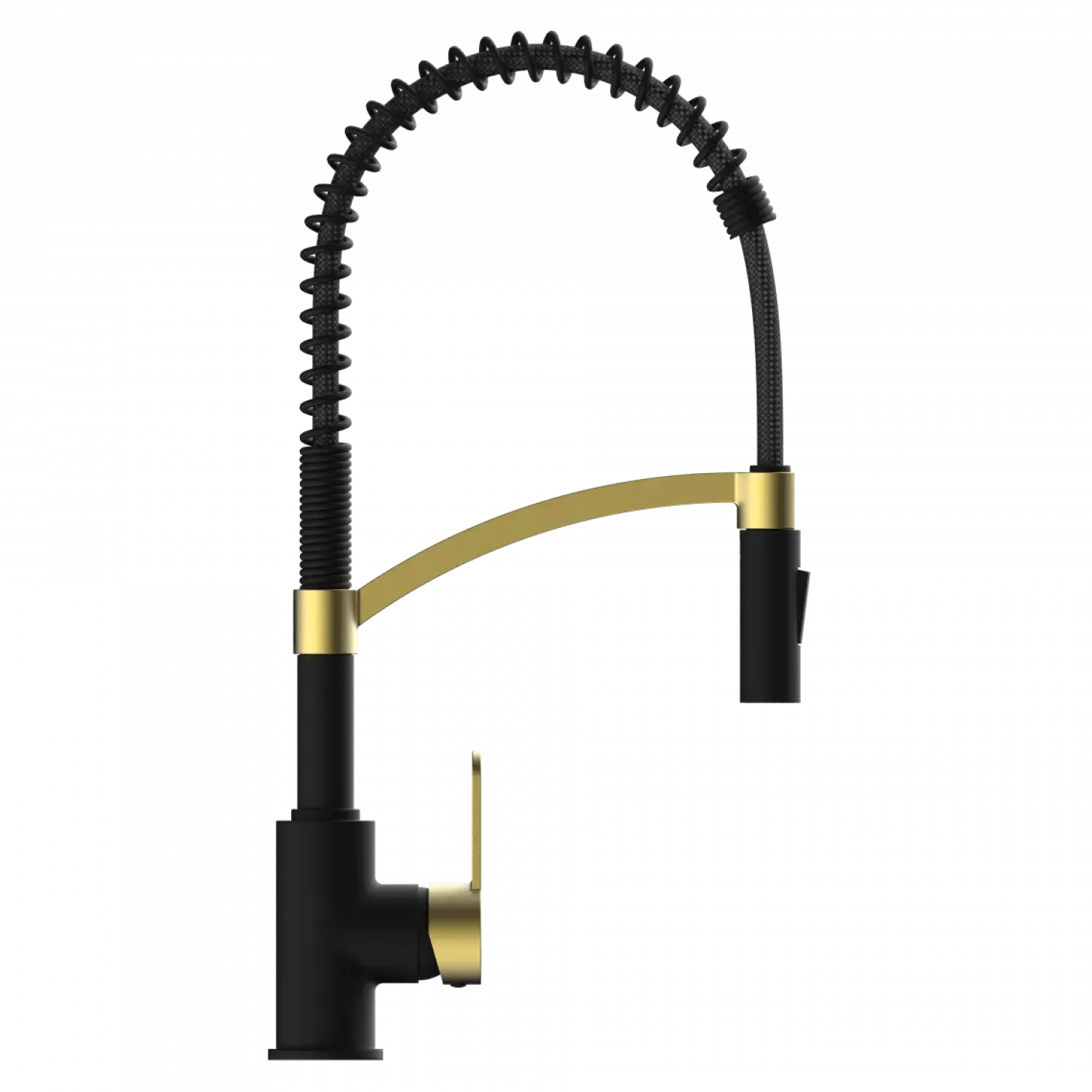 Best Single Hole Pull Down Kitchen Faucet | Matte Black & Brushed Gold Single Hole