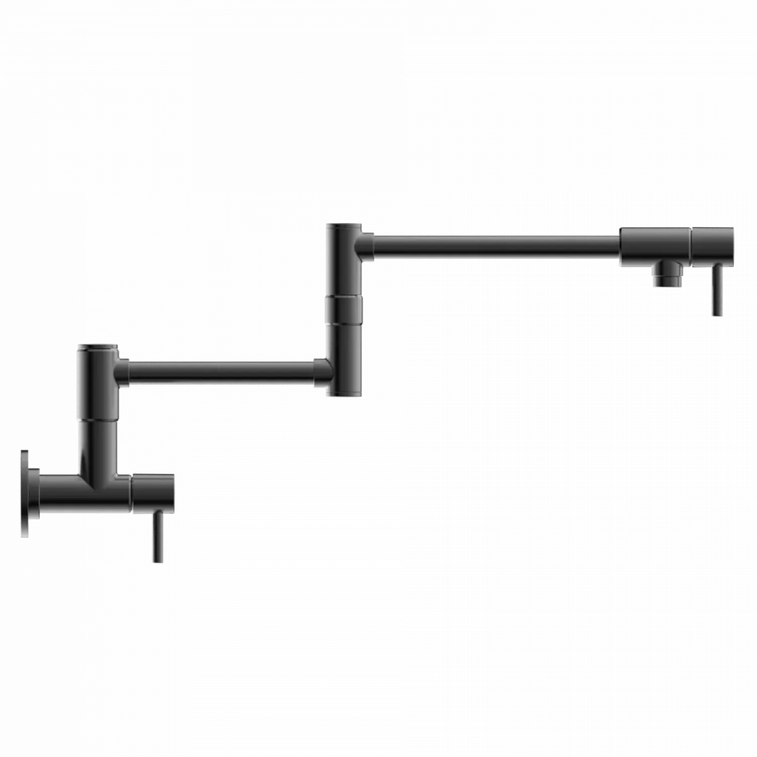 Hot Wall Mounted Pot Filler | Matte Graphite Single Hole